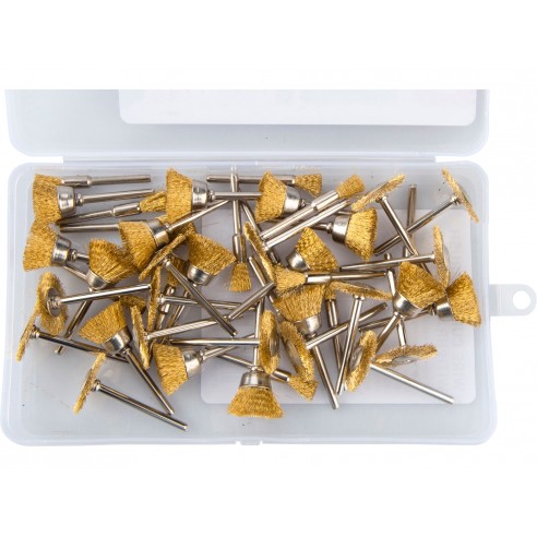 Месингани четки за линеарна брусилка, 45 пар, EXTOL CRAFT